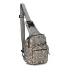 Тактичний рюкзак армійський 6л, (28х18х13 см) Oxford 600D, B14, Піксель - зображення 4