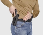Подплечная/поясная/внутрибрючная синтетическая кобура A-LINE с подсумком магазина для Glock черная (5СУ1+) - изображение 5