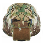 Кавер-чохол на шолом MICH з підсумком Cordura IRR Мультикам (040102-1) - зображення 5