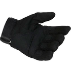 Тактические перчатки с закрытыми пальцами, Черный, XL - изображение 3