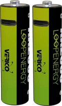 Акумуляторна батарея Verico Loop Energy AA USB Type-C 2550mWh/1700mAh Li-ion 2 шт/уп. (1UDBT-A1WEA2-NN)