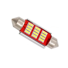Лампа в автомобіль LED C5W C10W 36mm 12 SMD 4014 з обманкою Canbus білий