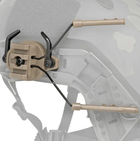 Крепления на шлем для активных наушников Walkers, Howard, адаптер rail kit, цвет койот - изображение 2