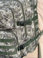 Тактический рюкзак 40 литров армейский рюкзак тактический Пиксель ВСУ военный крепкий штурмовой рюкзак - изображение 5