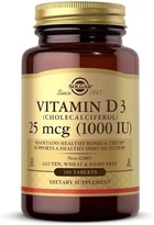 Витамин Д3 Solgar Vitamin D3 Cholecalciferol, 25 мкг, 1000 IU 180 таблеток