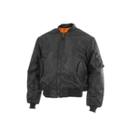 Тактическая двусторонняя куртка бомбер Mil-Tec ma1 Black 10403002 размер 3XL - изображение 5