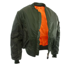 Тактична двостороння куртка бомбер Mil-Tec ma1 олива 10403001 розмір M - зображення 1