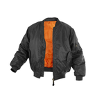 Тактична двостороння куртка бомбер Mil-Tec ma1 Black 10403002 розмір XS - зображення 4