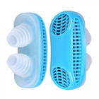 Антихропіння кліпса Anti snoring фільтр для носа та очищувач повітря 2 в 1 антихрап Блакитний - зображення 3