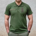 Поло військове тактовне Eva Military колір хакі розмір М - зображення 1