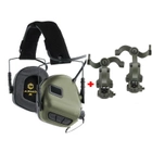 Навушники Активні тактичні Earmor M31 + Premium кріплення на шолом FAST, TOR-D, ACH MICH (125994) - зображення 1
