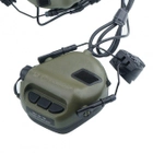 Навушники Активні для стрільби з мікрофоном на шолом Earmor M32H Олива + Premium кріплення (15025kr) - зображення 3