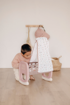 Колиска Smoby Toys Baby Nurse з балдахіном Сіро-рожева (220373) (3032162203736) - зображення 3