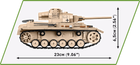 Klocki konstrukcyjne Cobi II Wojna Światowa Czołg Panzer III 780 elementów (COBI-2562) - obraz 3