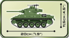 Klocki konstrukcyjne Cobi II Wojna Światowa Czołg M24 Chaffee 590 elementów (COBI-2543) - obraz 10