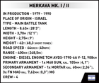 Klocki konstrukcyjne Cobi Czołg Merkava Mk 1 825 elementów (COBI-2621) - obraz 10