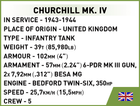 Klocki konstrukcyjne Cobi II Wojna Światowa Czołg Mk IV Churchill A22 315 elementów (COBI-2717) - obraz 4