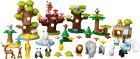 Zestaw klocków LEGO DUPLO Town Dzikie zwierzęta świata 142 elementy (10975) - obraz 9