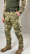 Військові штани Tactic CORD Ріп-стоп, (тактичні штани з наколінниками) піксель 48 - зображення 6