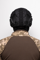 Кавер для шлема fast Чехол на каску Черный Сетка, Чехол для каски тактический, Чехол на шлем FAST - изображение 3