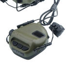 Навушники тактичні активні з мікрофоном Earmor M32H MOD3 Foliage Green (M32H-MOD3-FG) - зображення 3