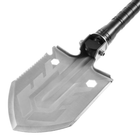 Складная саперная туристическая лопата Badger Outdoor BO-MFSH7-SLV тактическая металлическая с ножом пилой и мультитулом + чехол - изображение 3