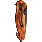 Нож складной SKIF Plus Birdy (длина: 210мм, лезвие: 90мм, черное), оранжевый - изображение 3