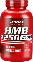 Suplement diety ActivLab HMB 1250 XXL 120 T (5907368825717) - obraz 1