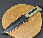 Нескладной тактический нож Tactic туристический охотничий армейский нож с чехлом, огниво и точилка (4028B) - изображение 2