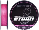 Шнур Brain Storm 8х 150 м 0.18 мм 27 lb/12.2 кг Розовый (18585192)
