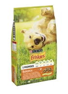 Сухой полнорационный корм для взрослых собак Purina Friskies с курицей и овощами