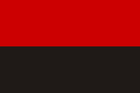 Прапор УПА, ОУН, великий, розмір: 150х90 см, прапор УПА, прапор ОУН, прапор Бандери, нейлон, поліестер, прапор червоно-чорний