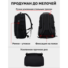 Рюкзак Тактический на 40л штурмовой туристический с системой MOLLE Черный большой - изображение 9