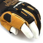Тактические перчатки Mechanix Wear M-Pact Leather Fingerless Framer без трёх пальцев - изображение 6
