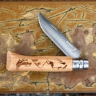 Нож складной Opinel №8 VRI Hiking (длина: 190мм, лезвие: 85мм), бук - изображение 4