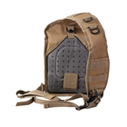 Рюкзак тактический однолямковый Kombat UK Mini Molle Recon Shoulder Bag (10 л) койот - изображение 3
