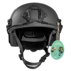 Набор индивидуальной защиты: шлем каска FAST NIJ IIIА Черная M-L + плитоноска Warmor Gen.3 c полным набором подсумков + комплект облегченных керамических плит 6 кл. ДСТУ - изображение 5