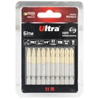 Біти PH2×50мм ¼" 10шт S2 TIN (блістер) ULTRA (4014212)