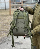Тактический рюкзак Tactic военный рюкзак с системой molle на 40 литров Olive (Ta40-olive) - изображение 7