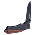 Нож раскладной 120мм (рукоятка комбинированная, металл-дерево) SIGMA (4375801) - изображение 5