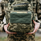 Тактический напашник, сумка ВСУ напашный военный итог на бронежилет, Пиксель - зображення 6