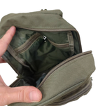Тактический рюкзак на одно плечо TL-57405 оливковый - изображение 6