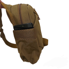 Рюкзак тактический на одно плечо TL74405 Khaki армейский походный - изображение 7