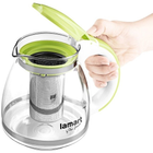 Заварювальний чайник Lamart Verre з фільтром 1.5 л Зелений (LT7028) - зображення 4