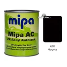 Автокраска 601 черная 2К акриловая Mipa 1л (без отвердителя)