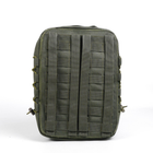 Універсальний тактичний рюкзак 10 літрів, військовий штурмовий рюкзак із щільної тактичної тканини Kiborg Хакі - зображення 4