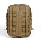 Універсальний тактичний рюкзак 10 літрів, військовий штурмовий рюкзак із щільної тактичної тканини Kiborg Койот - зображення 4