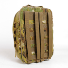 Универсальный тактический швидкоз'ємний рюкзак 10 литров, военный штурмовой рюкзак из плотной тактической ткани Kiborg Мультикам - изображение 5