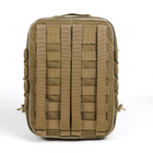 Универсальный тактический быстросъемный рюкзак 10 литров, военный штурмовой рюкзак из плотной тактической ткани Kiborg Койот - изображение 7