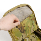 Универсальный тактический рюкзак 10 литров, военный штурмовой рюкзак из плотной тактической ткани Kiborg Мультикам - изображение 8